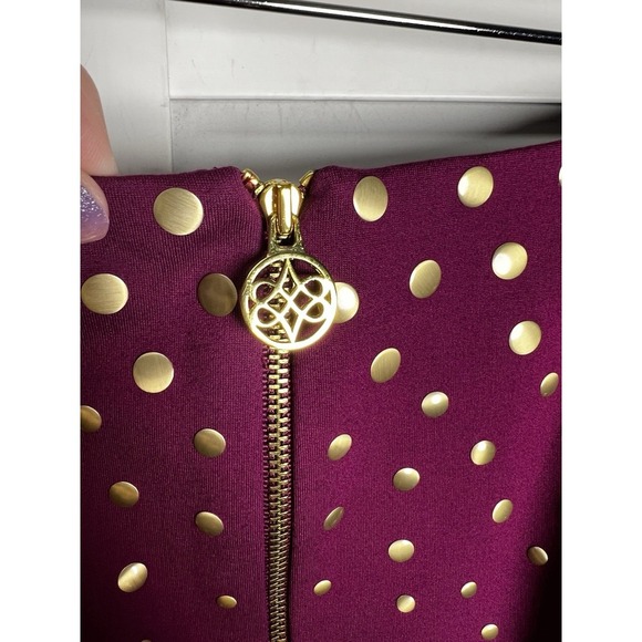 Antonio Melani Studded Stretch Pencil Skirt Women's Size 14 Raspberry NWT - Picture 5 of 10